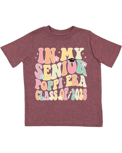 In My Senior Poppi Era Class Of 2025 Shirt, Senior 2025 Shirt, In My Senior Era Shirt, Class Of 2025 Shirt, Senior Graduation Shirt - Copy - Image 2